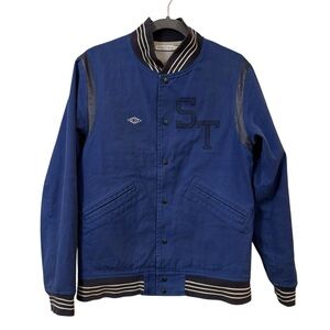 Deluxe Clothing Street Taylor varsity jacket Made in Japan leather LARGE